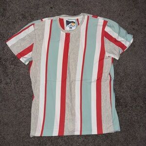 Retro Brand Striped T-Shirt - Red, White, Green